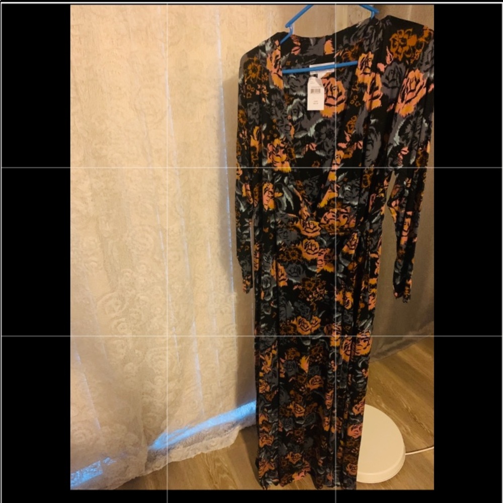Maxi Maternity Wrap Dress